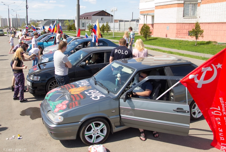 Автопробег в честь Дня Победы в Твери 2013