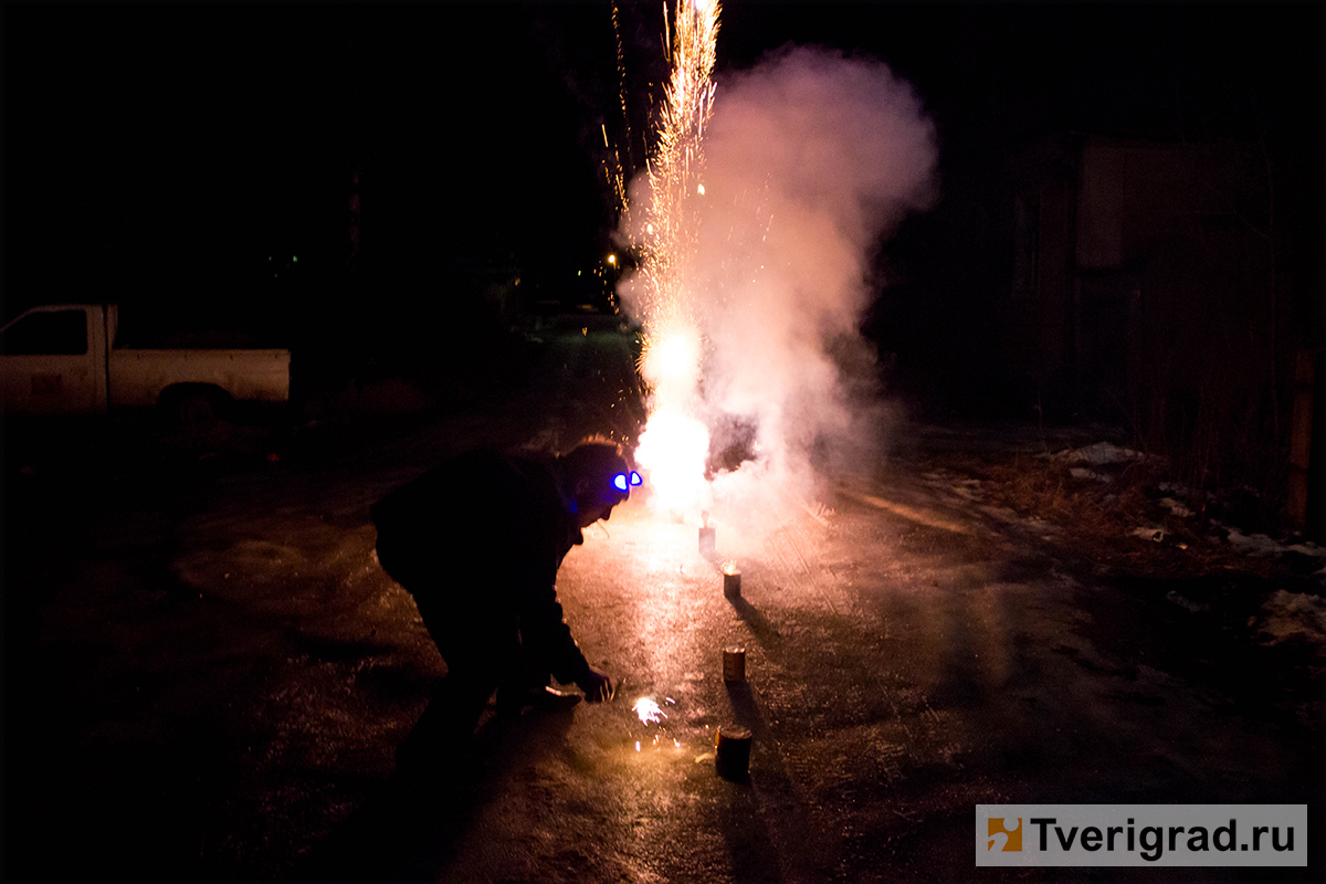 В Твери определены места, где можно будет запускать фейерверки на Новый год