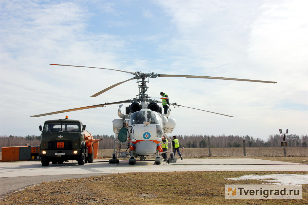 Вертолёт санавиации доставил больного из Ржева в Тверь