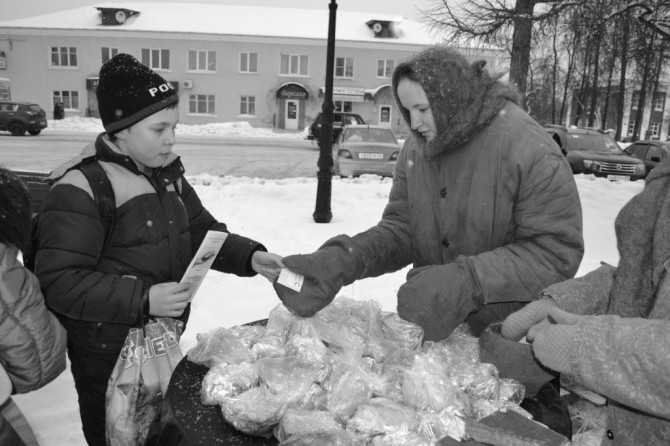 акция «Блокадный хлеб» в Селижарово