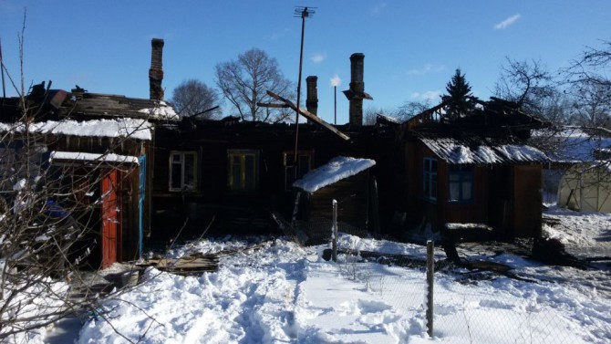 В Ржеве из-за пожара четыре семьи остались без крыши над головой