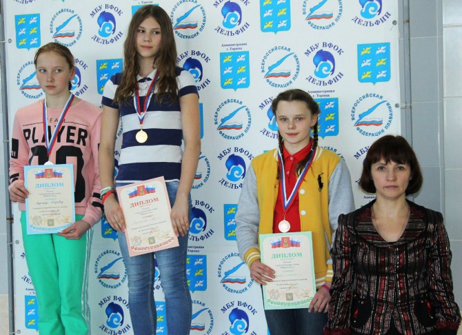 Рекордсменка области Ева Коротенкова на высшей ступени регионального подиума