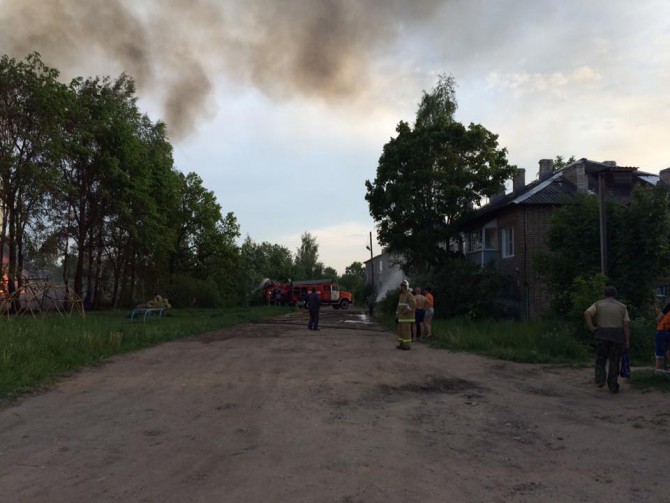 пожар в Пено