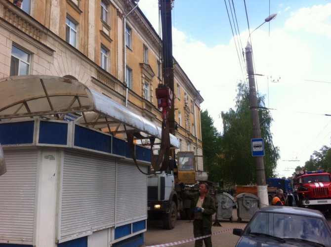 В Твери обрушилась остановка