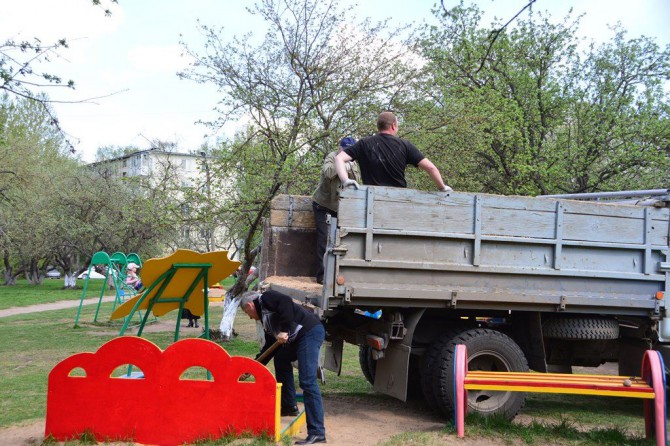 благоустройство яблоневого сада в Московском районе Твери