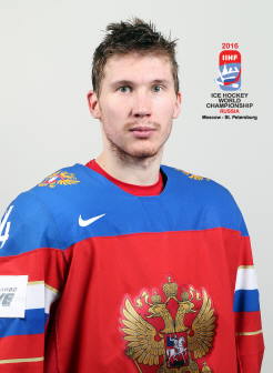 Роман Любимов - нападающий сборной России по хоккею