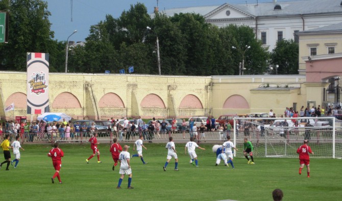 Во время матча Волга - ТХК