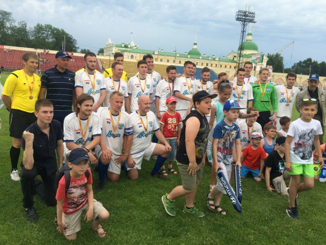 Команда Волга в матче против ТХК