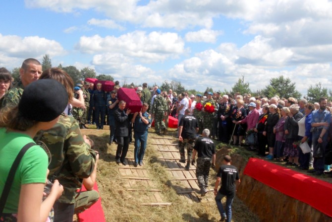 В Тверской области перезахоронили останки 1,5 тысяч красноармейцев