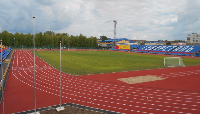 Стадион Металлург в Череповце где пройдет матч ФК Череповец и Волги