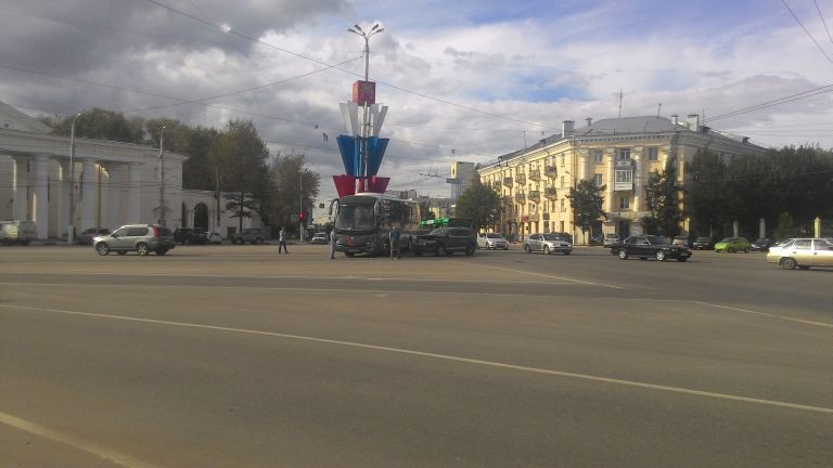 ДТП на площади Гагарина в Твери