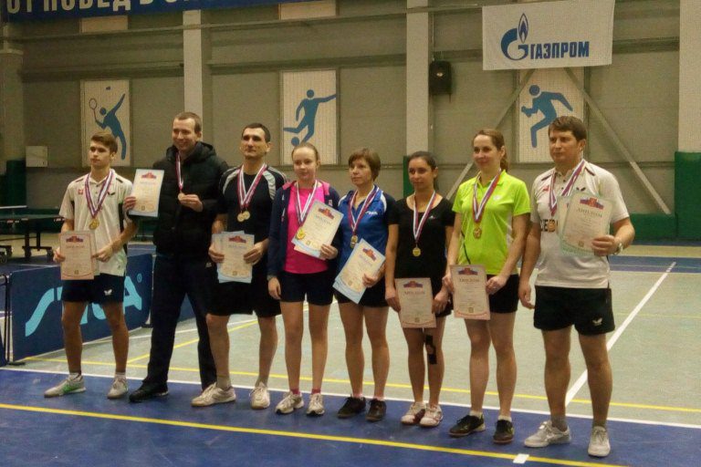 Победители и призеры чемпионата области по настольному теннису