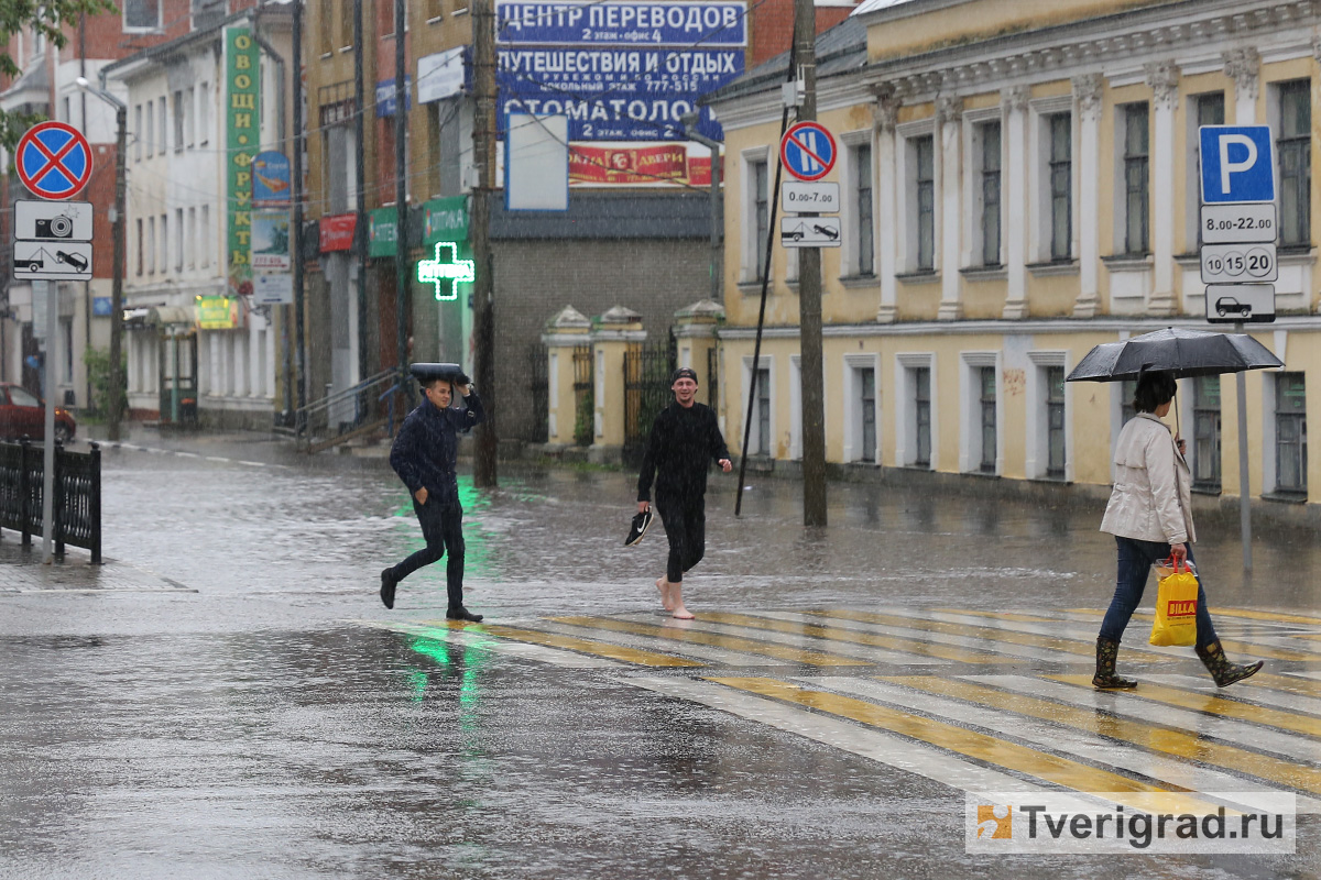 В Тверской области из-за ливней объявлено штормовое предупреждение