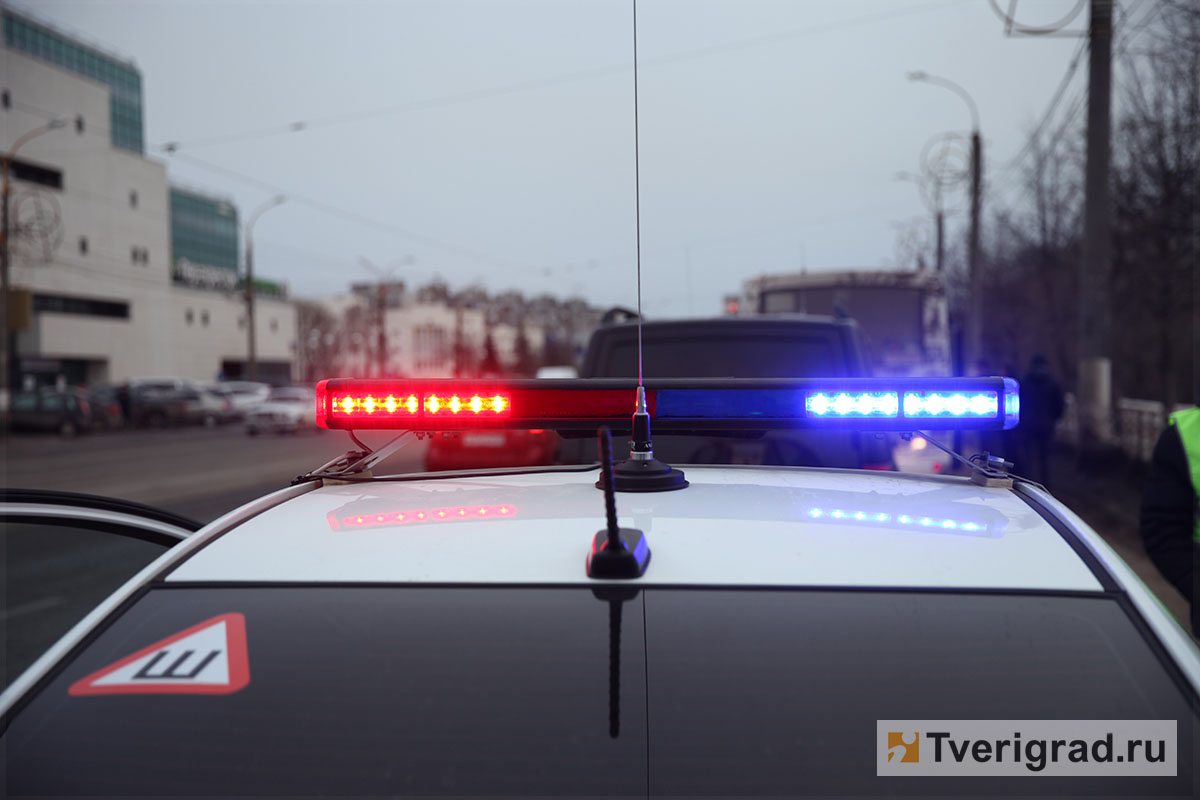 В Ржевском районе автомобиль съехал в кювет и врезался в препятствие: пострадали двое