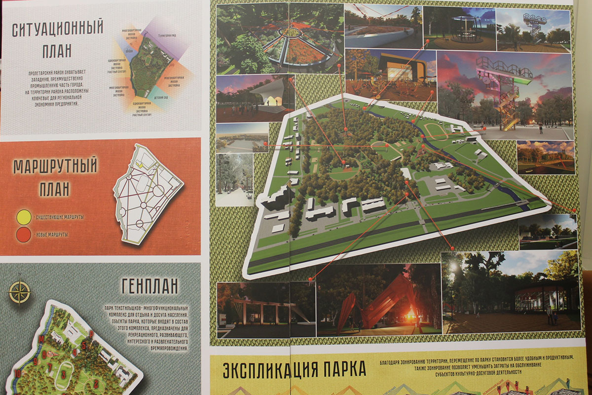 В Твери представили концептуальные проекты благоустройства парка Текстильщиков