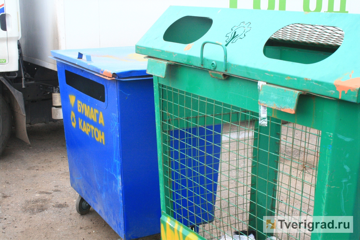 В школах Твери устанавливают стенды, которые учат детей раздельному сбору мусора