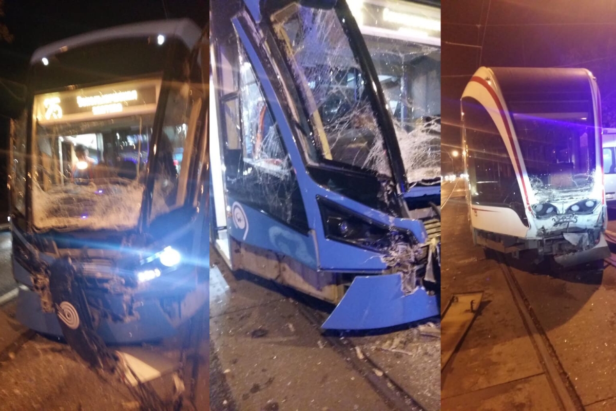 В Москве из-за отказавших тормозов столкнулись два трамвая тверской сборки