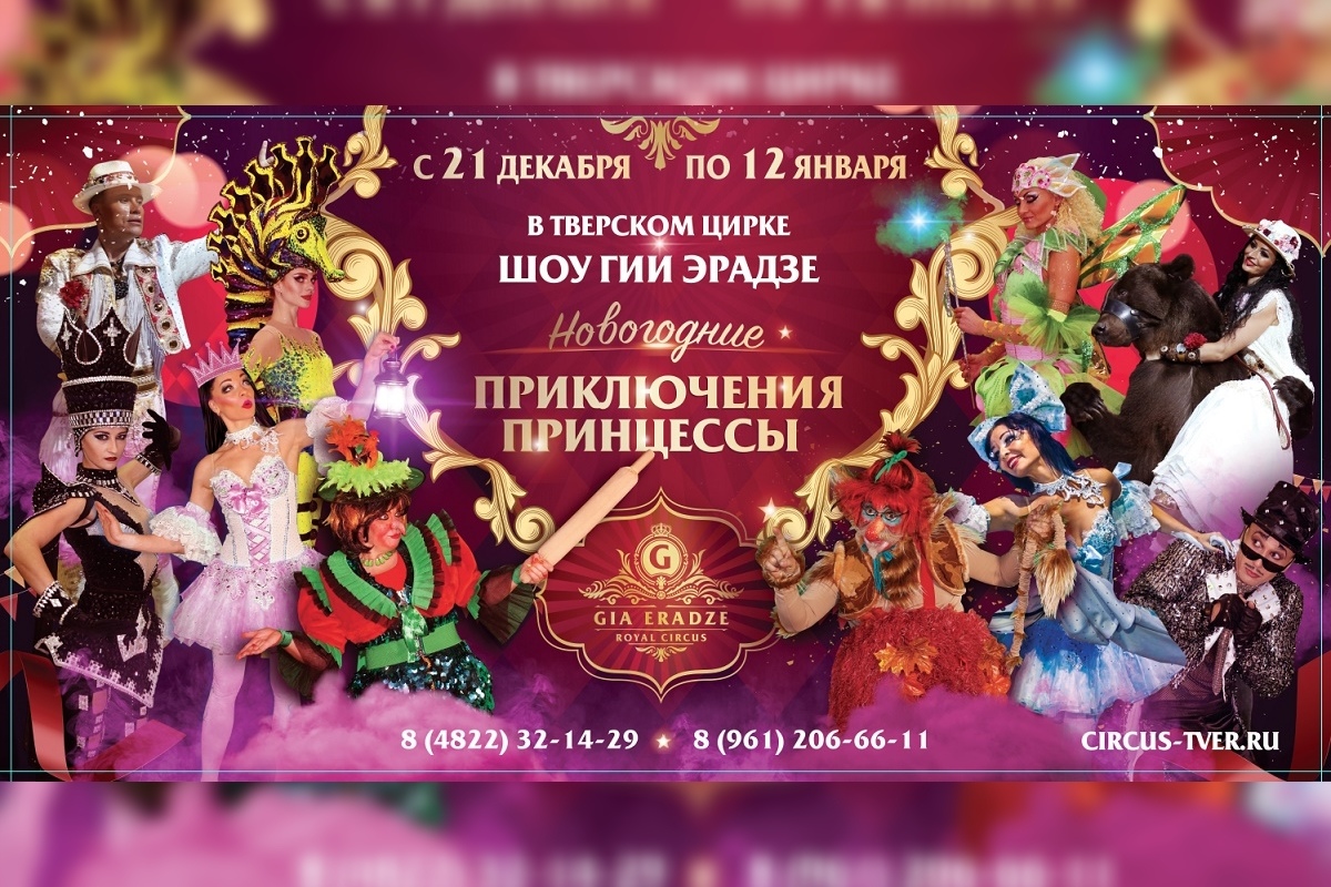 Яркие краски и рекордные трюки: Тверской цирк покажет сказку «Новогодние приключения Принцессы»