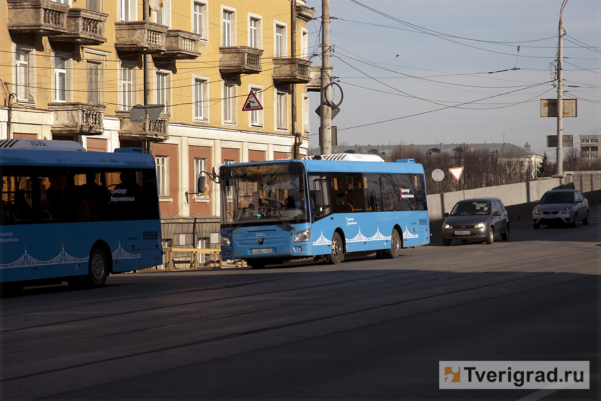 В Твери из-за перекрытия Нового моста поменяются маршруты общественного транспорта