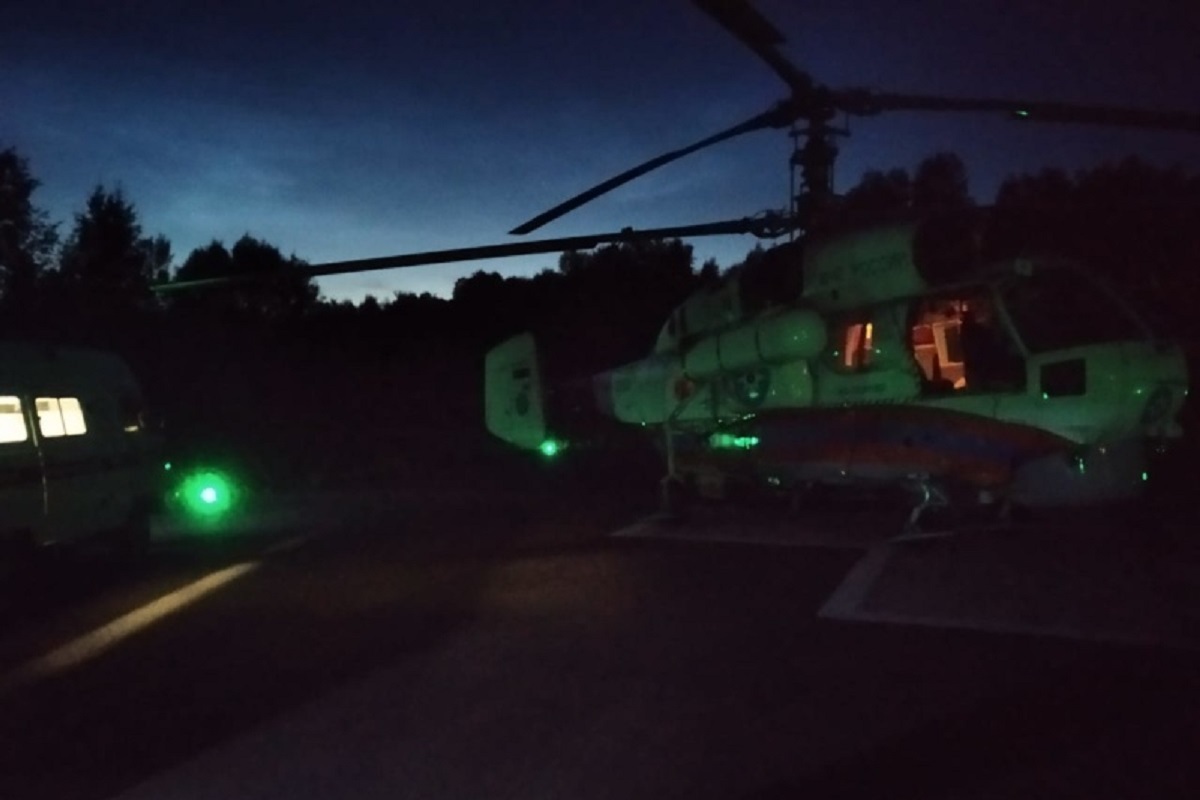 Несовершеннолетнего пациента Торопецкой ЦРБ доставили вертолетом в Тверь