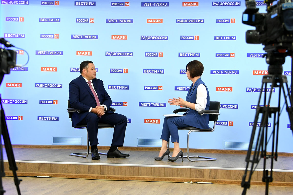 Губернатор Тверской области вернулся в прямой телеэфир с самыми актуальными темами недели
