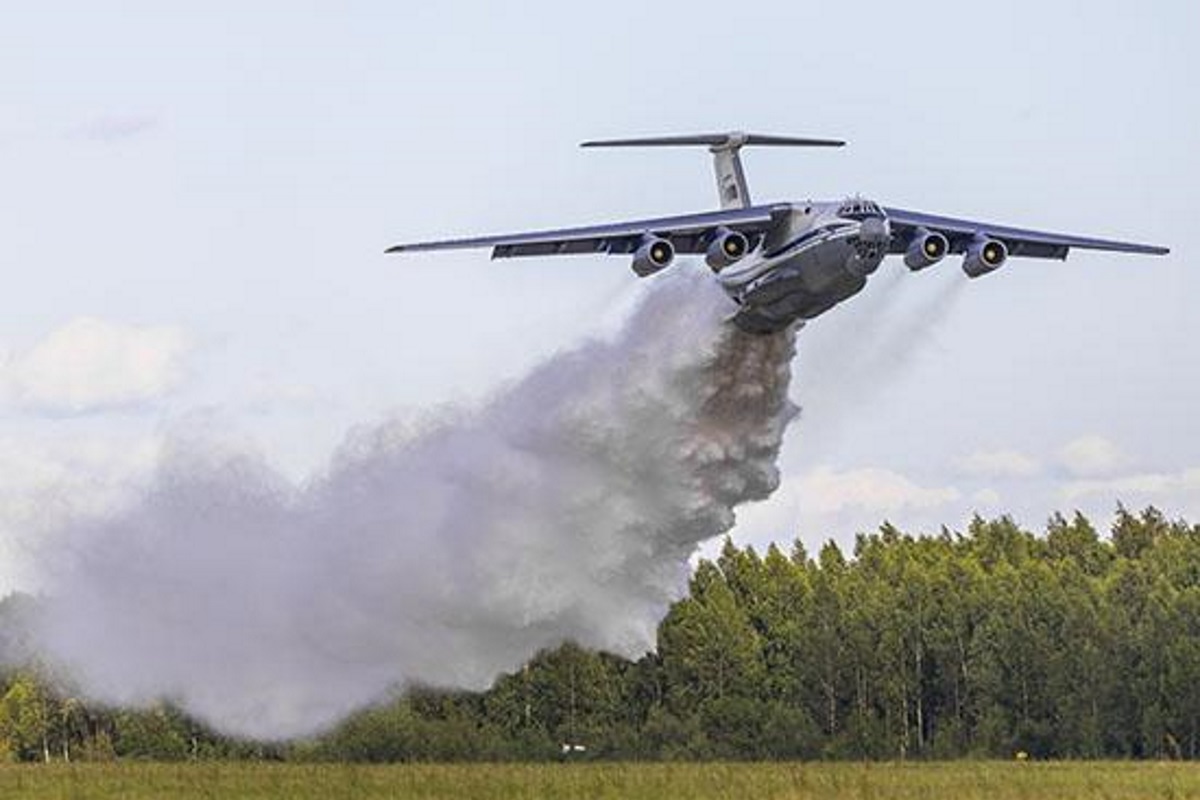 42 тонны воды сбросила в Тверской области военная авиация на условный пожар
