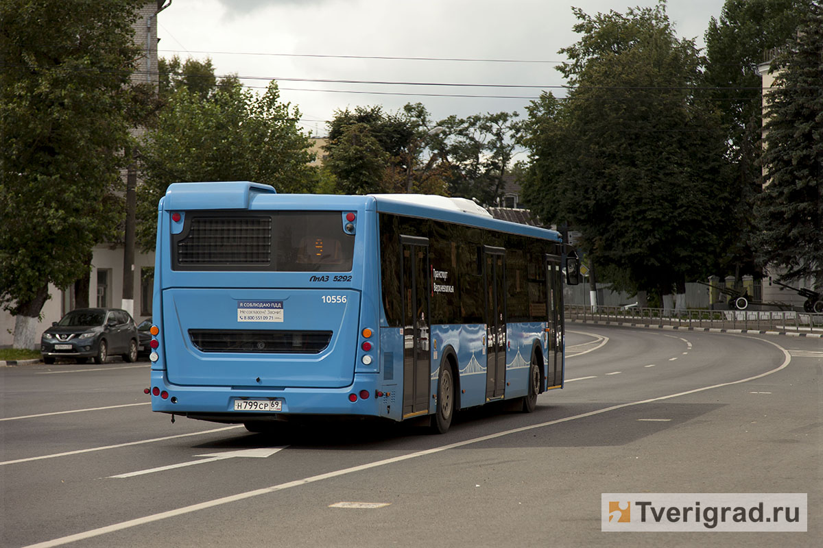 В Твери временно изменили маршрут пяти автобусов