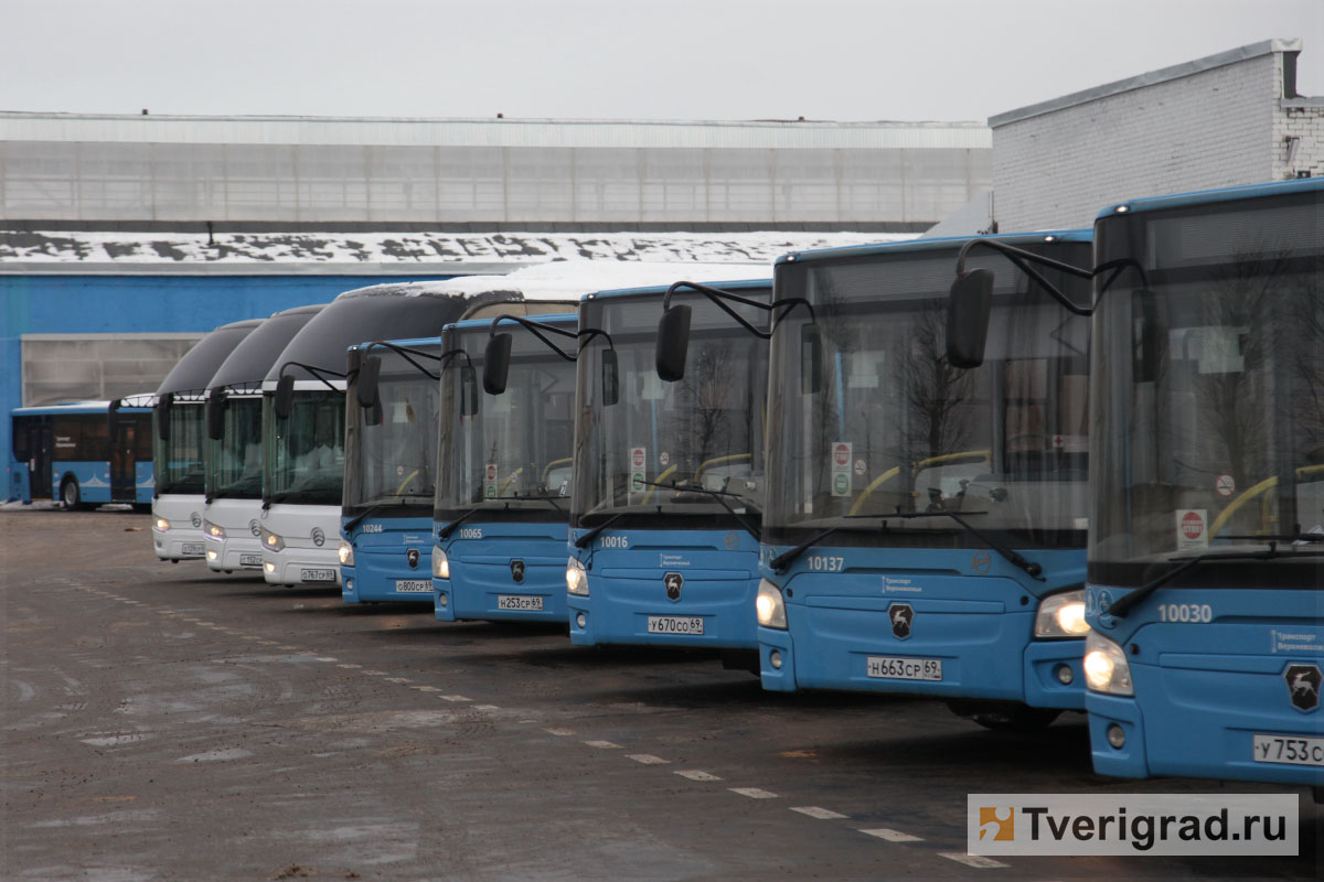 В четырёх районах Тверской области 118 новых автобусов будут совершать 971 рейс в сутки