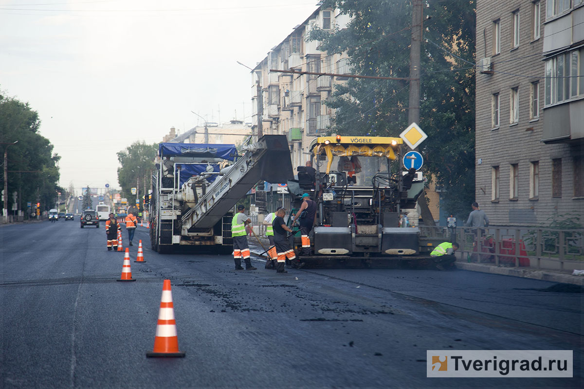 В Твери восстановили почти 1 300 квадратных метров дорожного покрытия