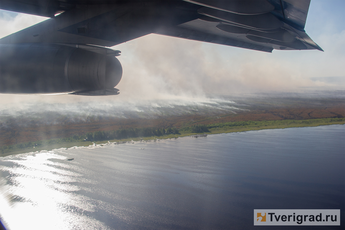 Летчики из Твери задействованы в тушении крупного лесного пожара под Оренбургом