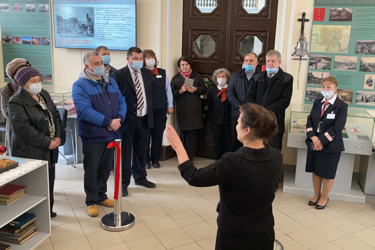 На железнодорожном вокзале в Ржеве открылась новая музейная экспозиция