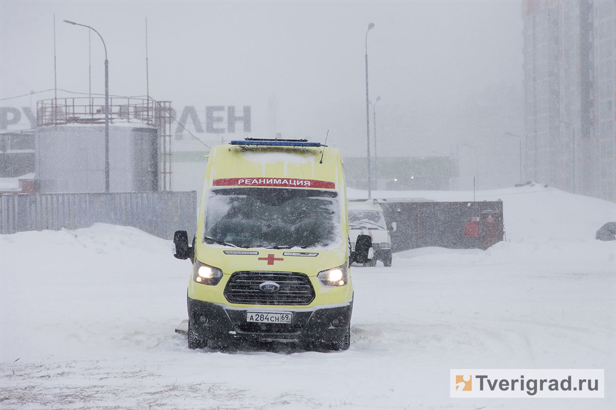1 января в Тверской области врачи «скорой» 1100 раз оказали помощь людям