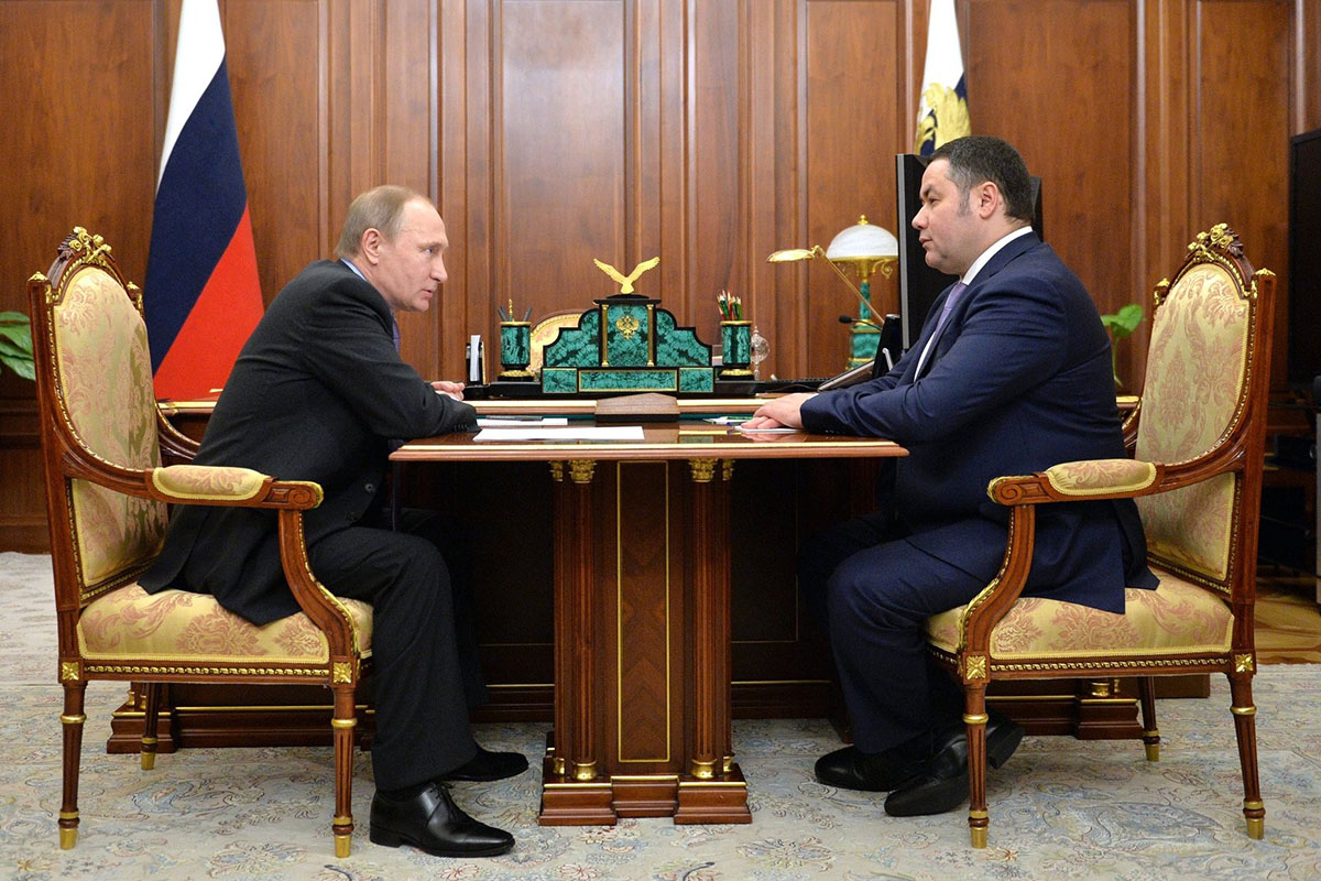 Игорь Руденя поздравил Владимира Путина с 70-летним юбилеем