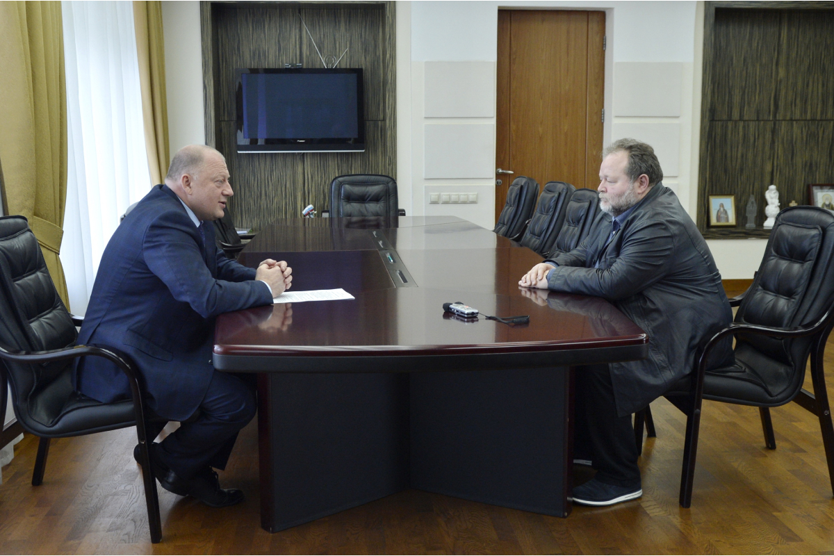 Сергей Голубев провел рабочую встречу с генеральным директором АО «Полигран» Игорем Гребешевым