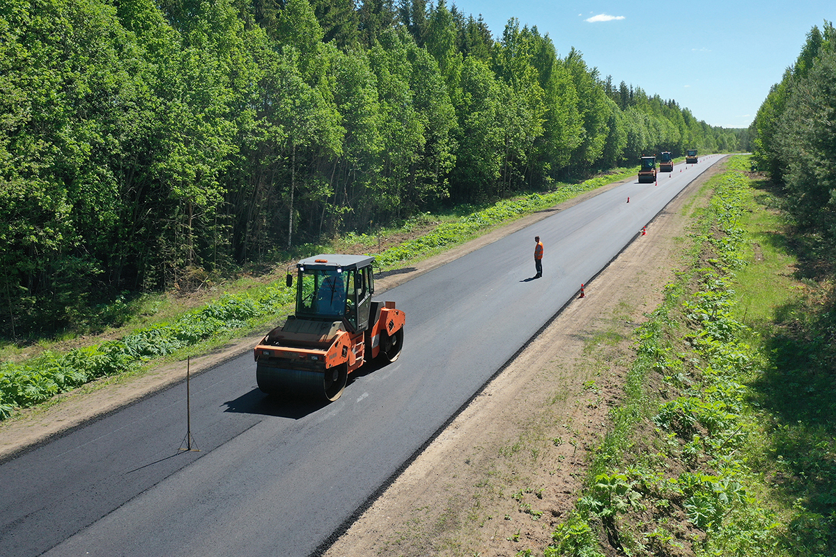 В Тверской области завершается ремонт дороги Рамешки – Максатиха
