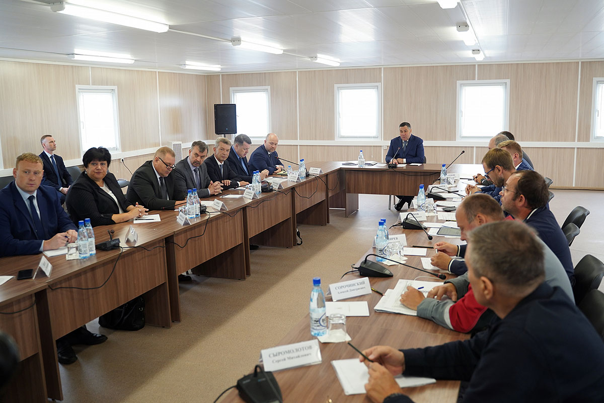Губернатор Тверской области провёл совещание по вопросам строительства Северного обхода по трассе М-11