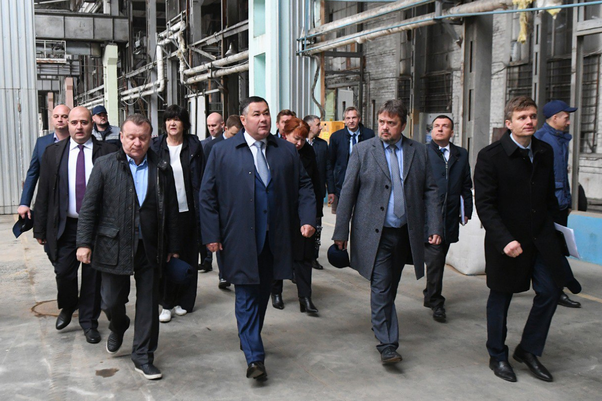 Губернатор Игорь Руденя посетил Савеловский завод в Кимрах