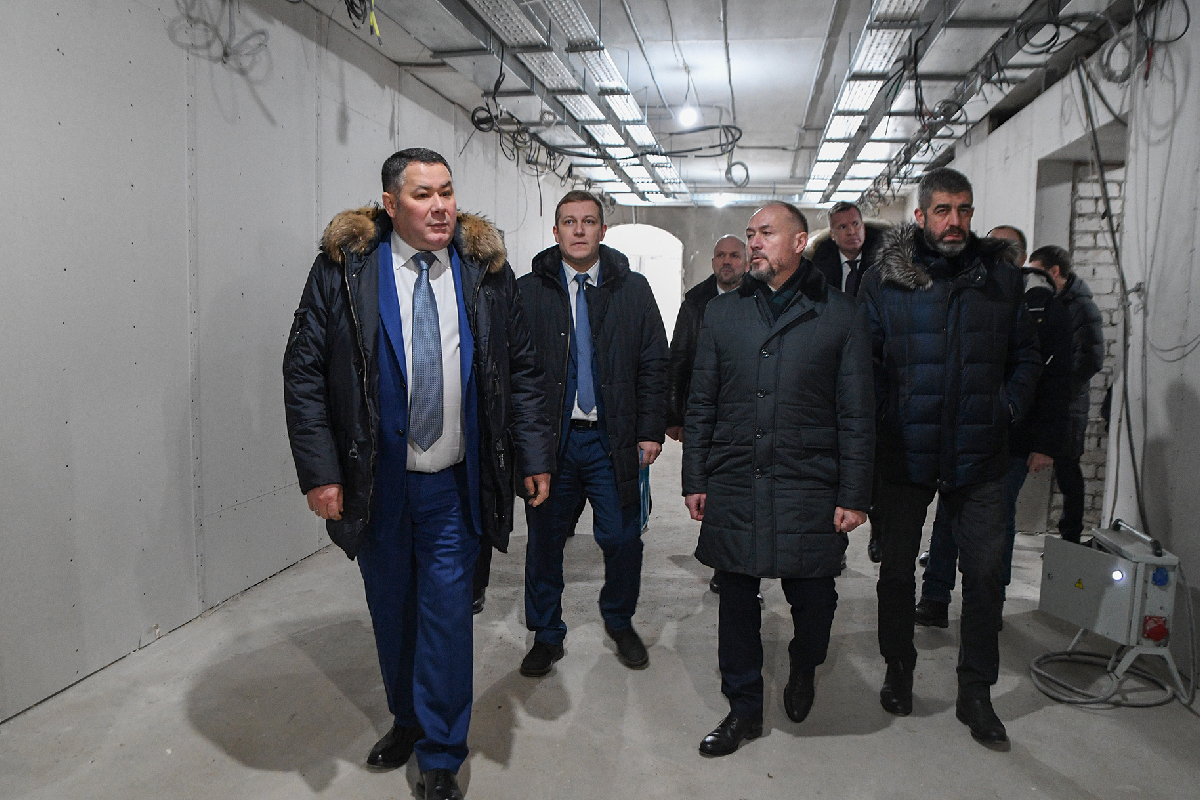 Губернатор Игорь Руденя провел выездное совещание по вопросу строительства нового здания поликлиники Старицкой ЦРБ