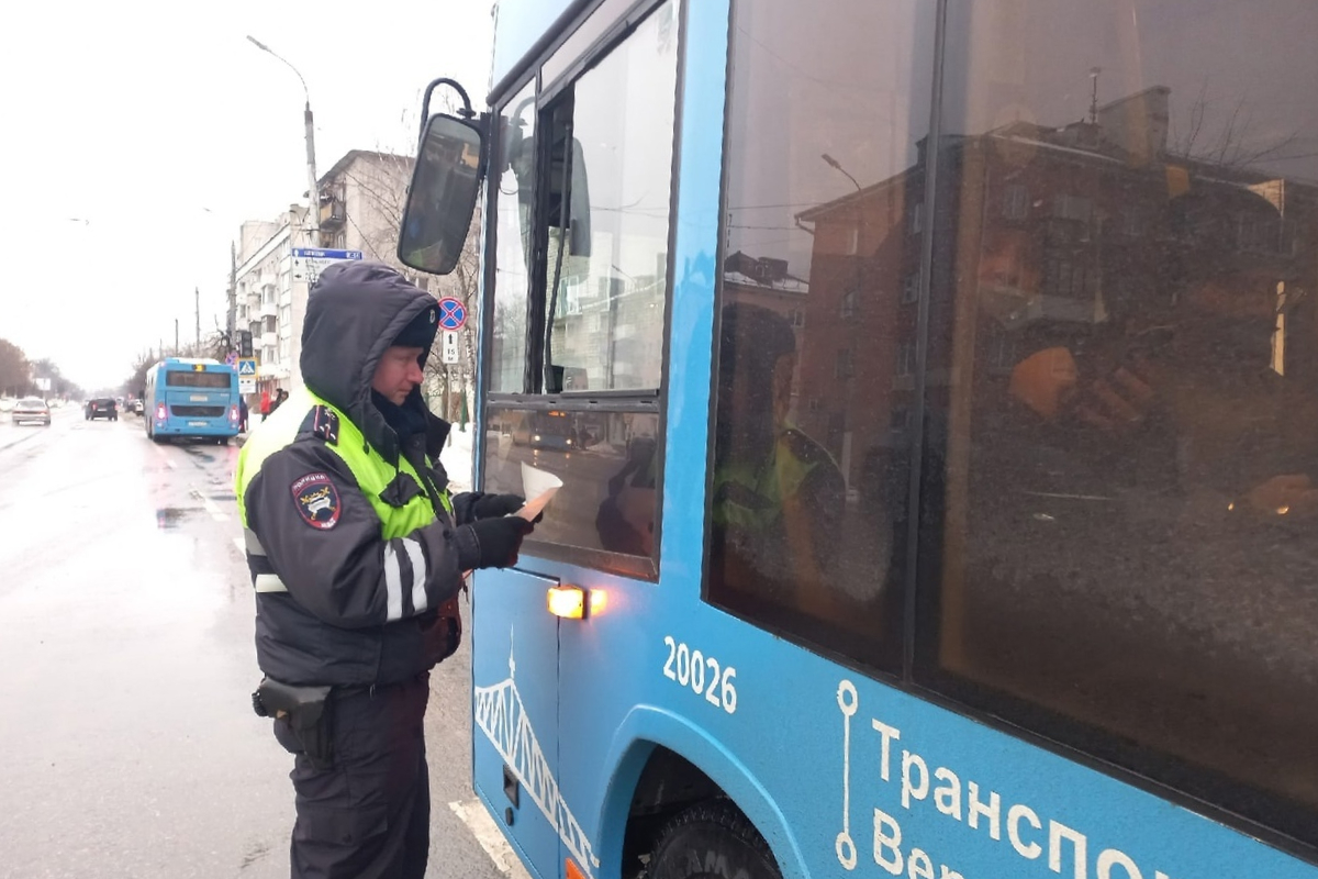 За два дня в Твери оштрафовали 25 водителей автобусов