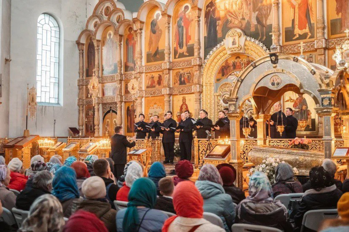 В Воскресенском кафедральном соборе Твери прошёл концерт Хора Сретенского монастыря