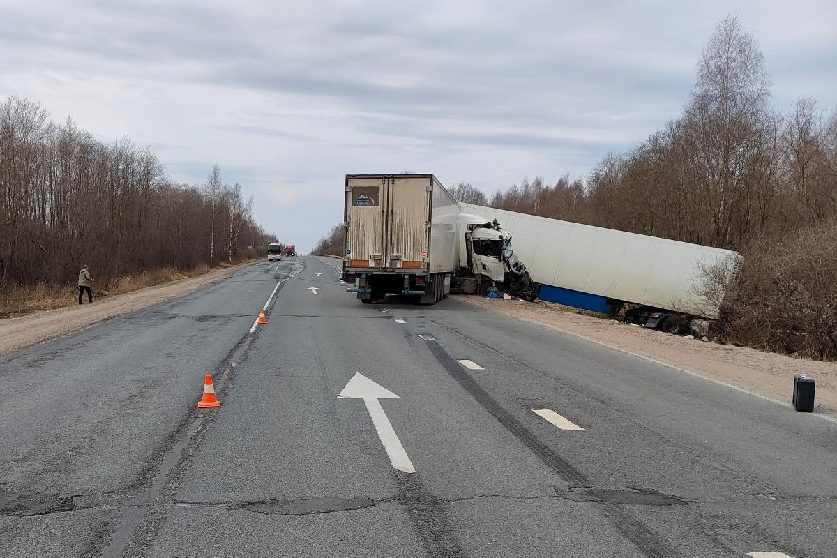 На трассе М-9 в Тверской области погиб водитель фуры