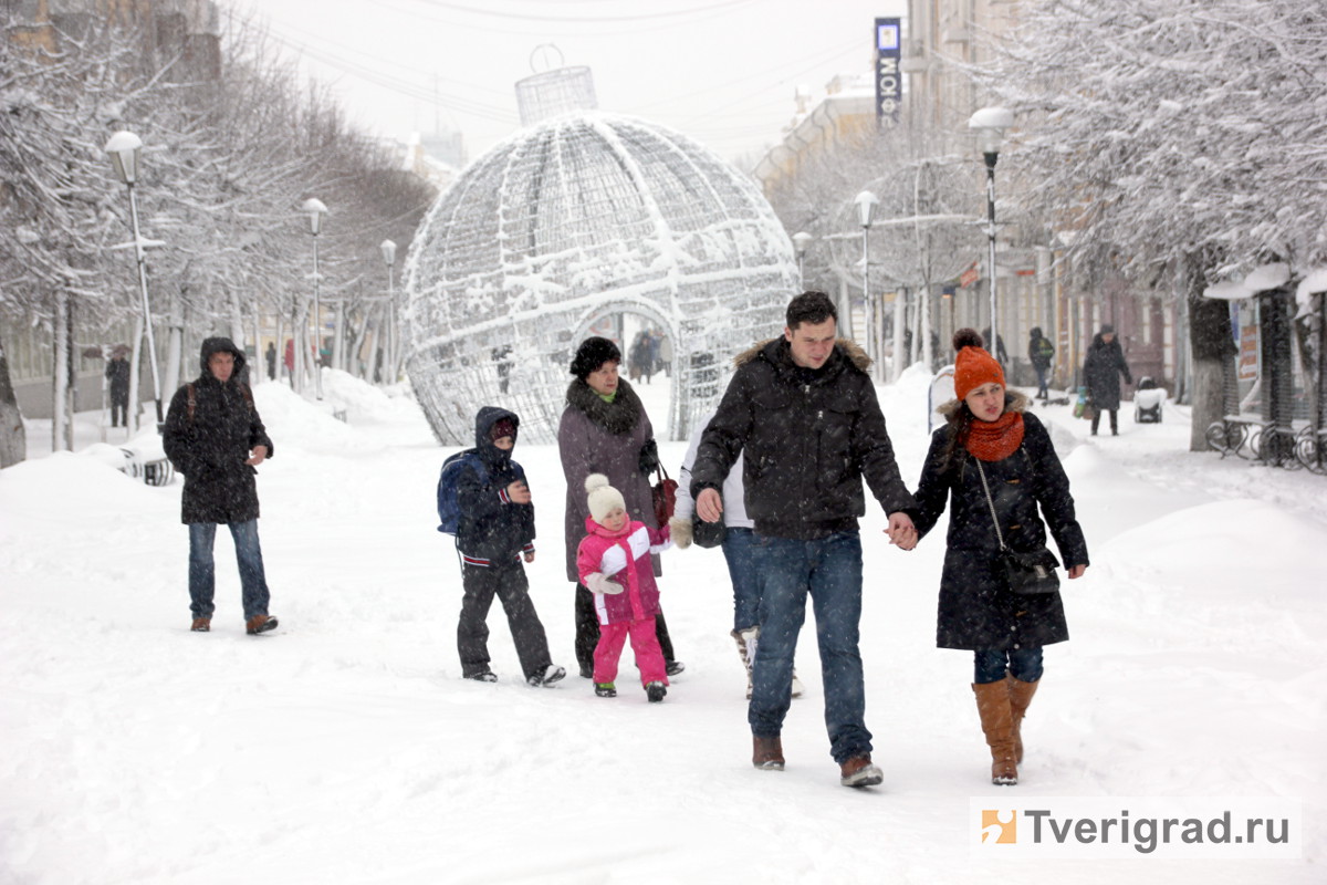 Снег в твери сегодня фото