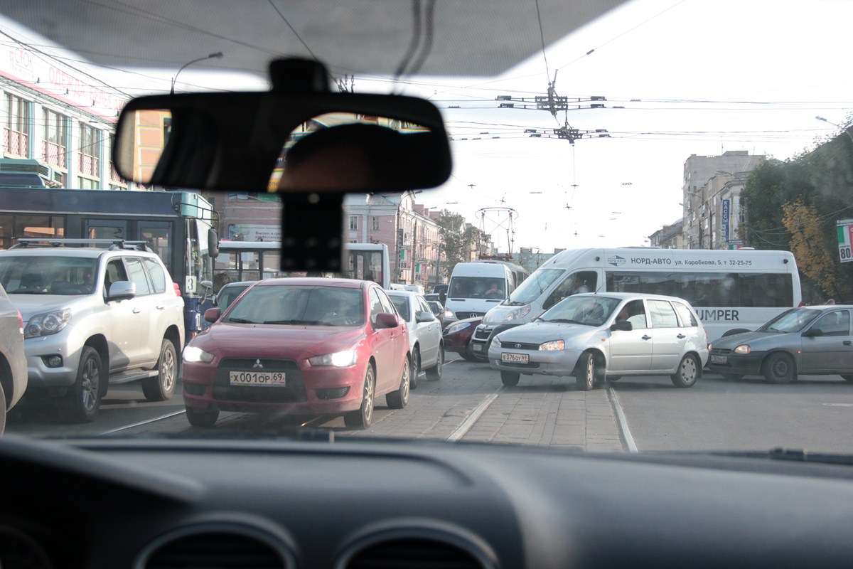 Пробки в твери сейчас на бежецком