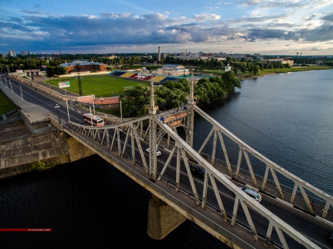 Староволжский мост в твери фото