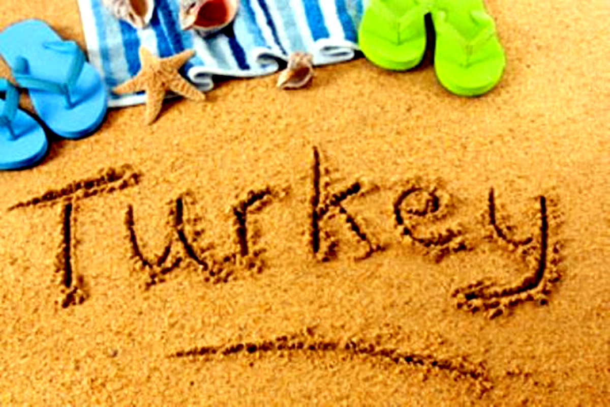 Турция надпись море