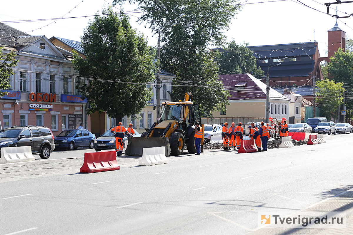 демонтаж трамвайных путей на Советской, ремонт дорог