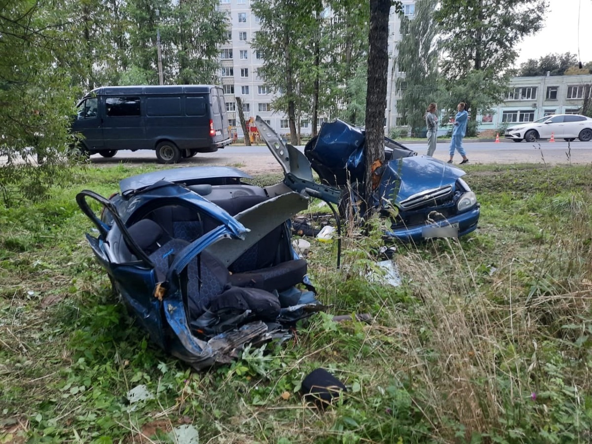 В Твери Chevrolet разорвало на две части после удара о дерево: погибли двое  | Твериград