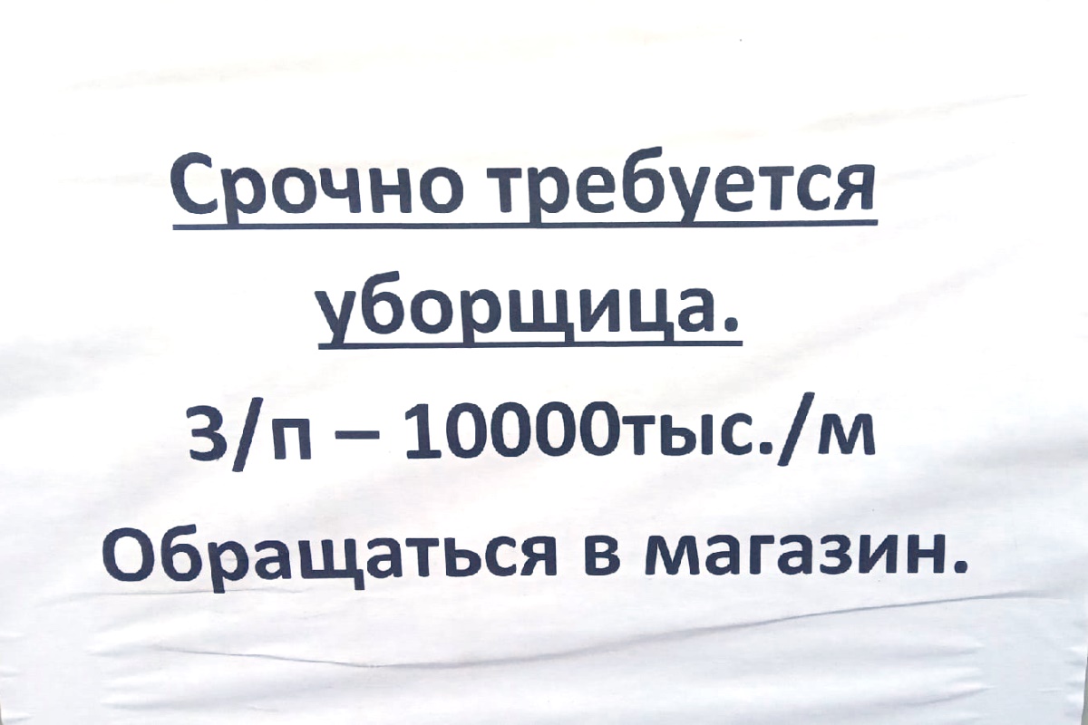 В Тверской области уборщице готовы платить 10 млн рублей в месяц | Твериград