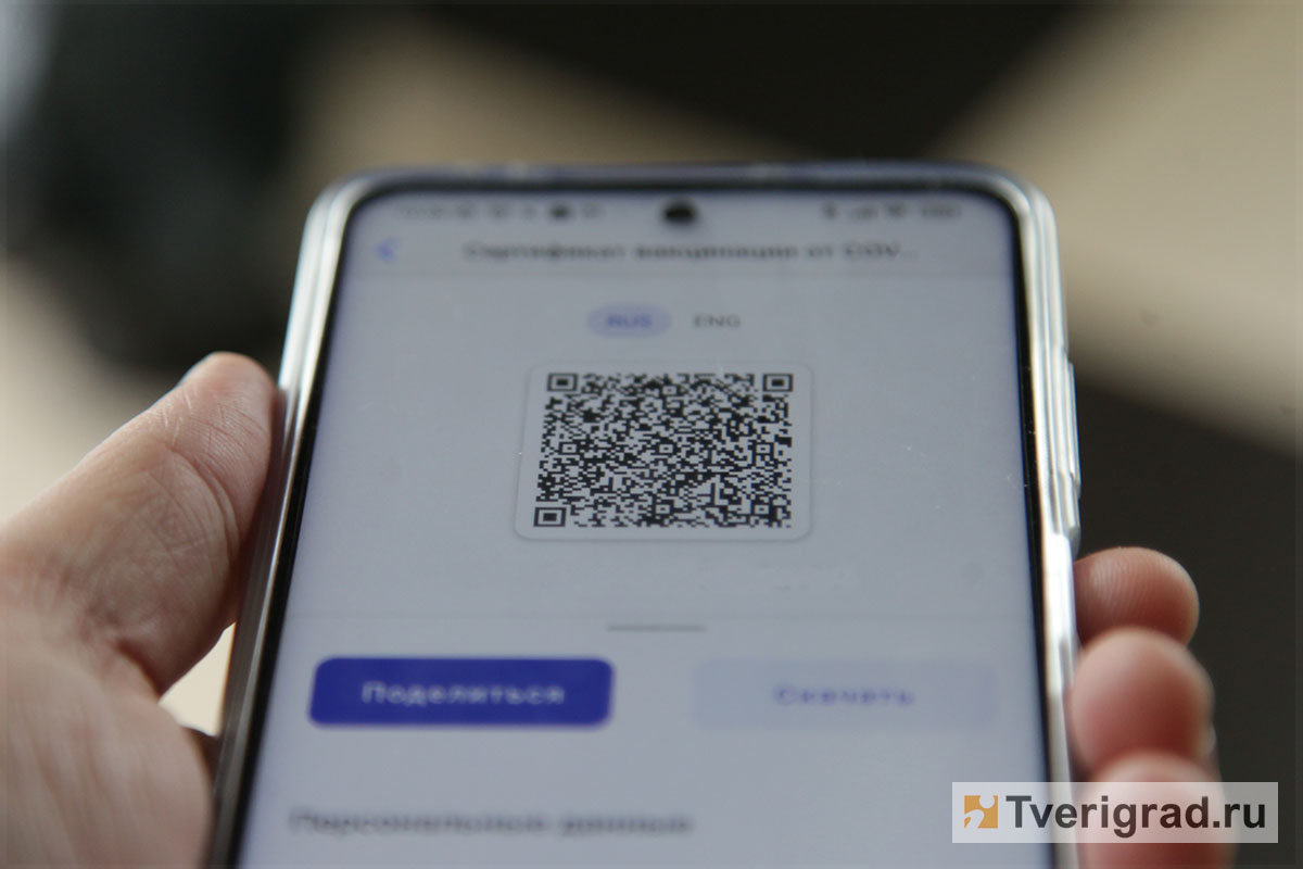 В России планируют выдавать QR-коды людям, имеющим высокий уровень антител  к COVID-19 | Твериград