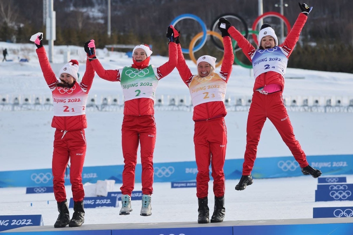 Российская лыжница Наталья Непряева